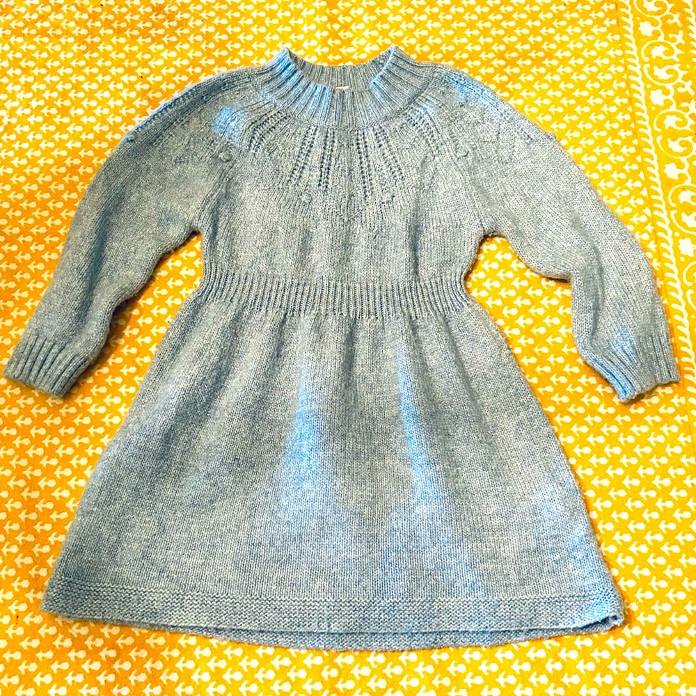 Cat & Jack Toddler Girl Dress in a beautiful Baby Blue Sparkly Knit 2T